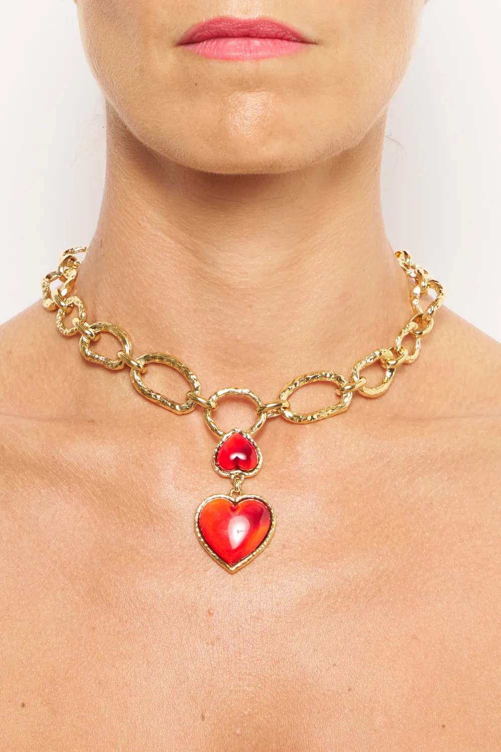 Philippe Ferrandis Break My Heart collier double cœur