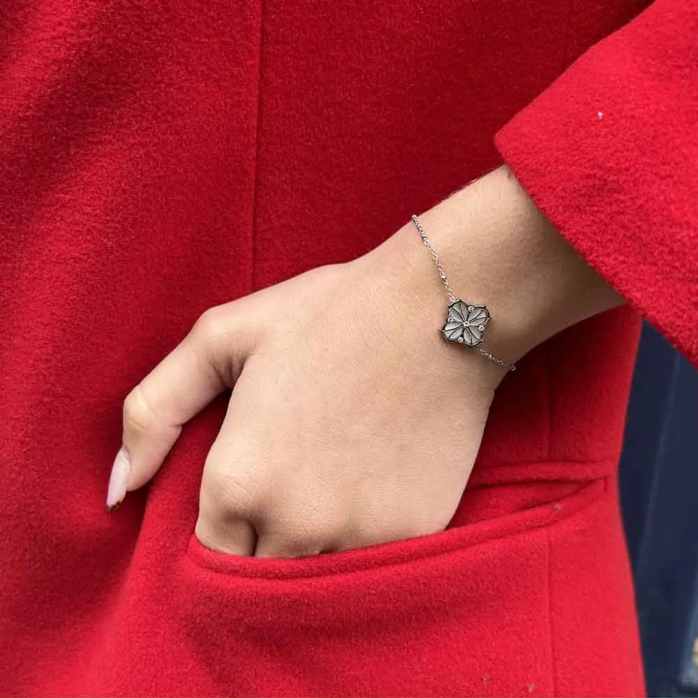 Nao de Paris Fleur Nouvelle coffret argent nacre blanche