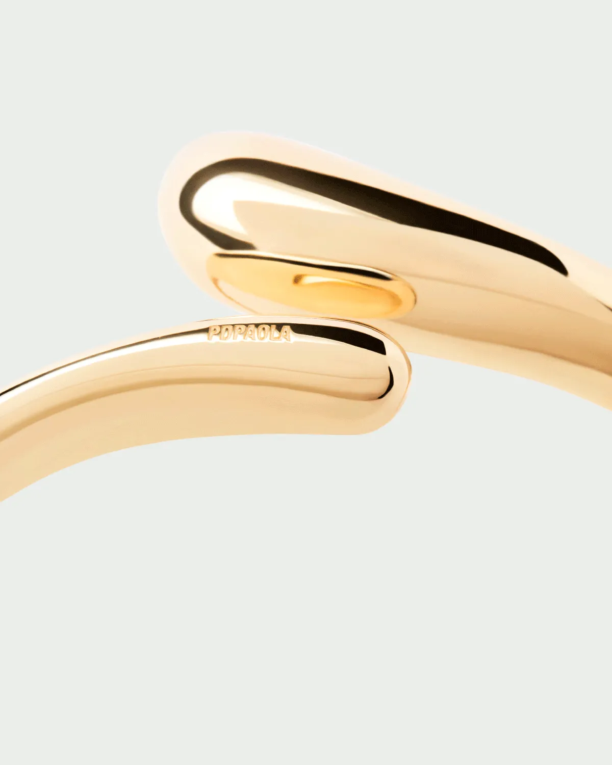 PDPAOLA Orbit bracelet jonc doré taille S