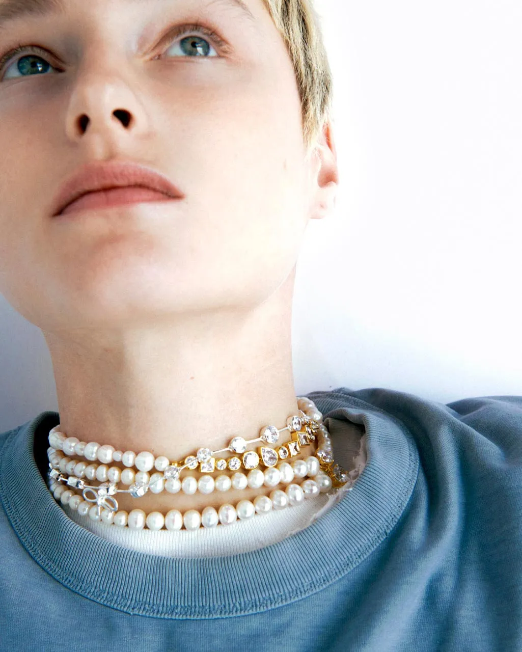 Completedworks The Light of the Past collier perles zirconia vermeil