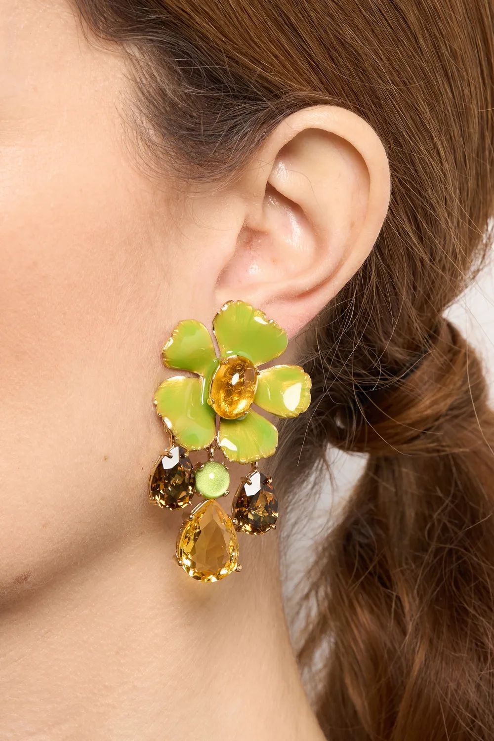 Philippe Ferrandis Bagatelle boucles d’oreilles clips doré