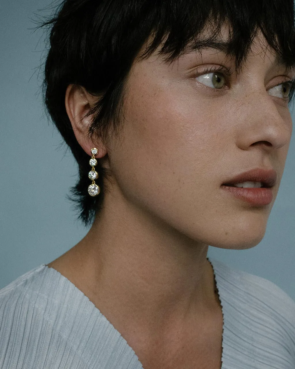 Completedworks The Light of the Past II boucles perle zirconia