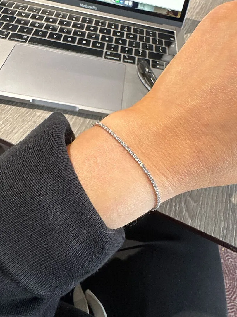Astrid & Miyu Tennis Chain bracelet argent éclat
