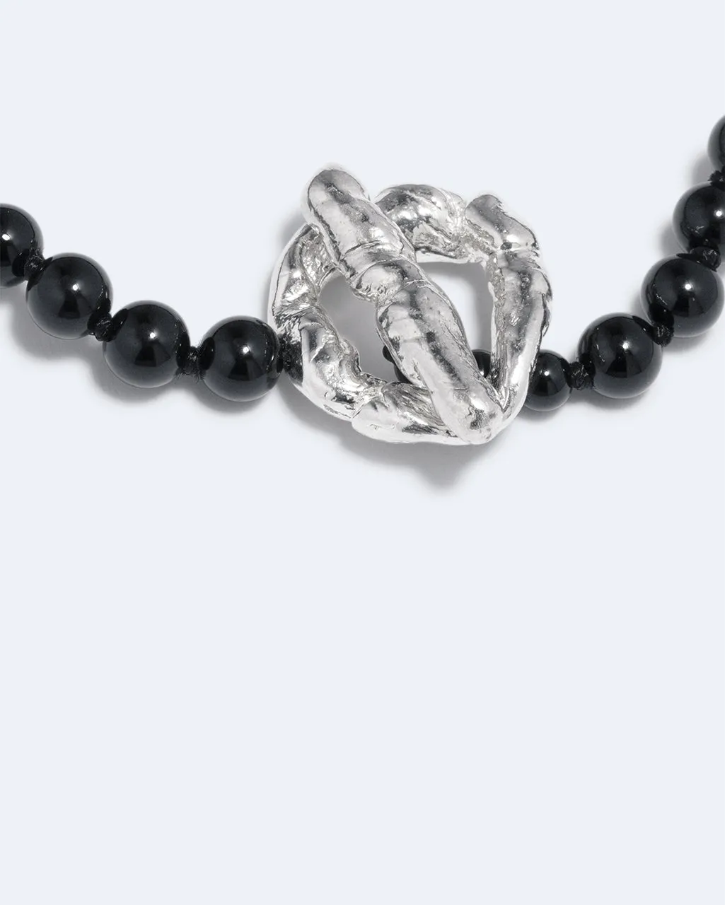 Completedworks Bog bracelet onyx noir argent
