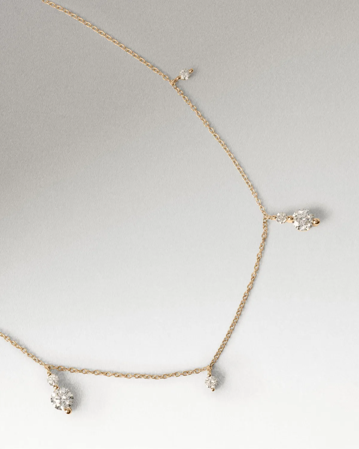PDPAOLA Naia collier diamants or jaune 18 ct