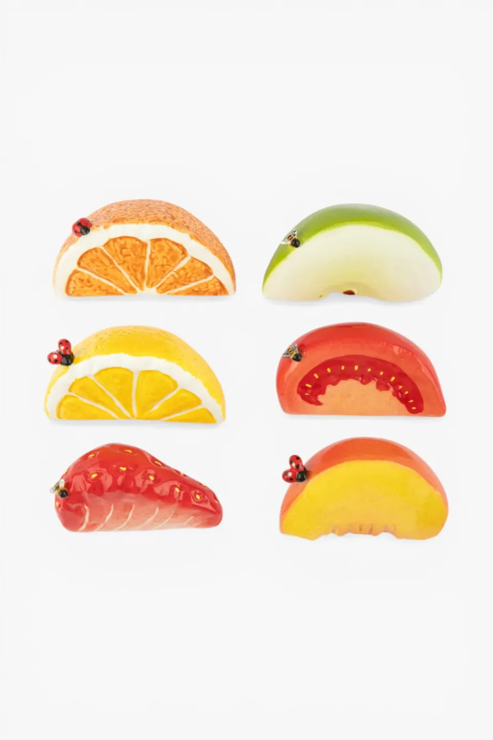 Nach Bijoux Art de vivre n°2 set 6 porte-couteaux fruits