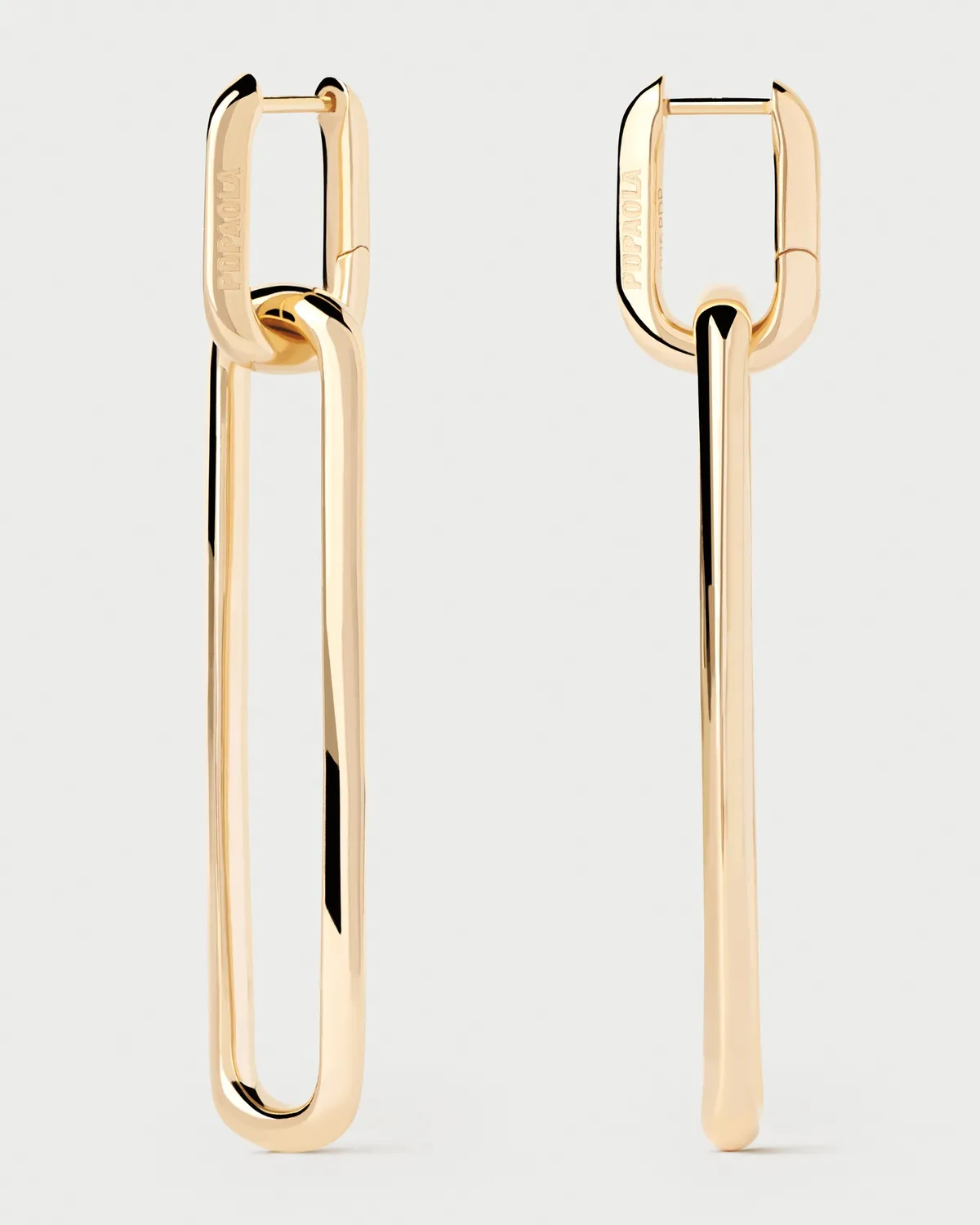 PDPAOLA Rodeo boucles pendantes dorées 60 mm