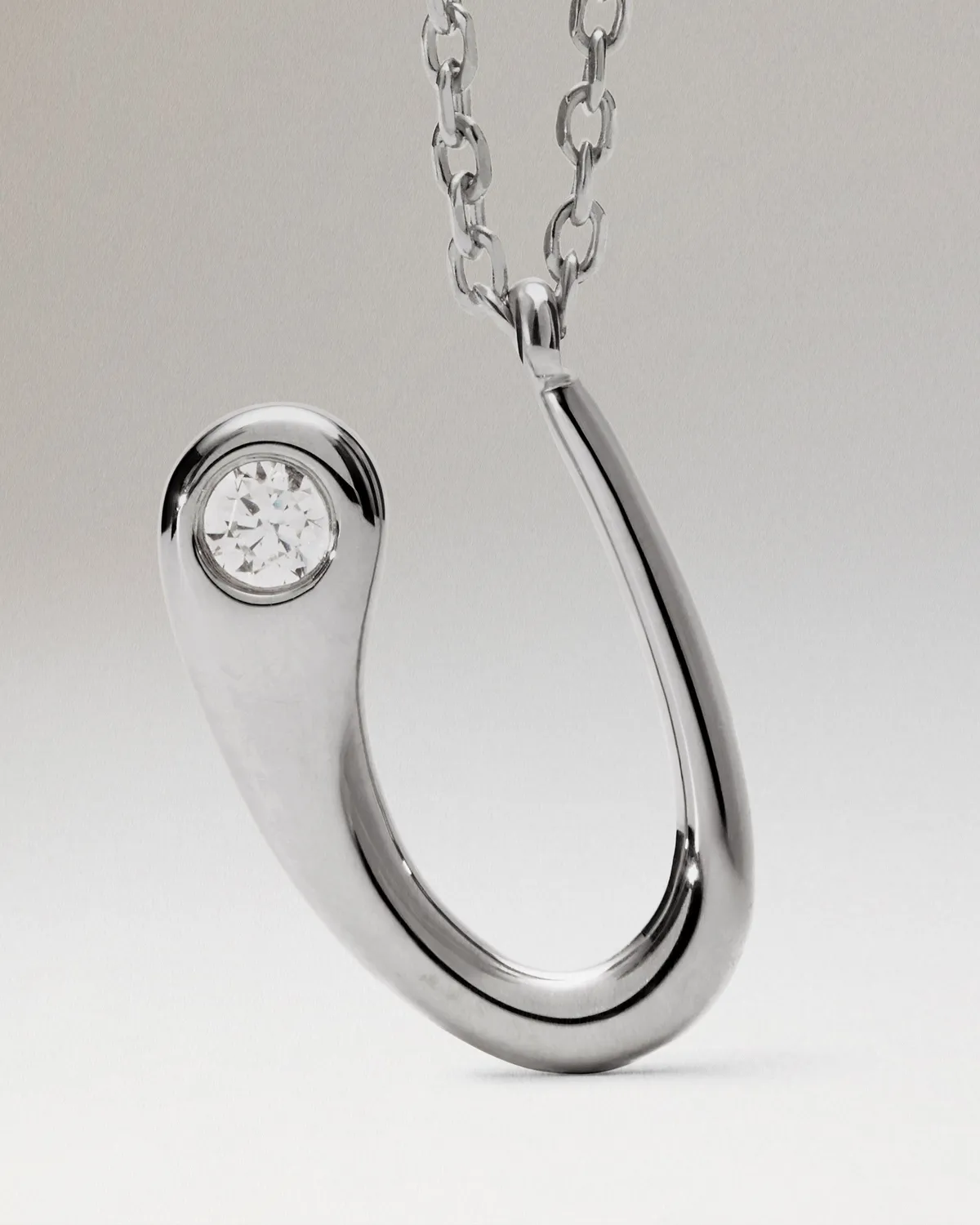 PDPAOLA U collier initiale argent 40-50 cm