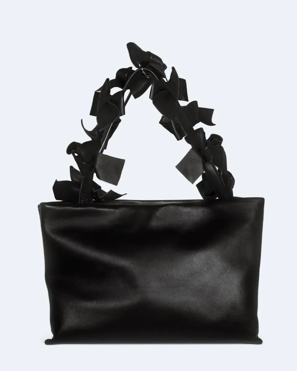 Completedworks Bows grand tote bag cuir noir nœuds
