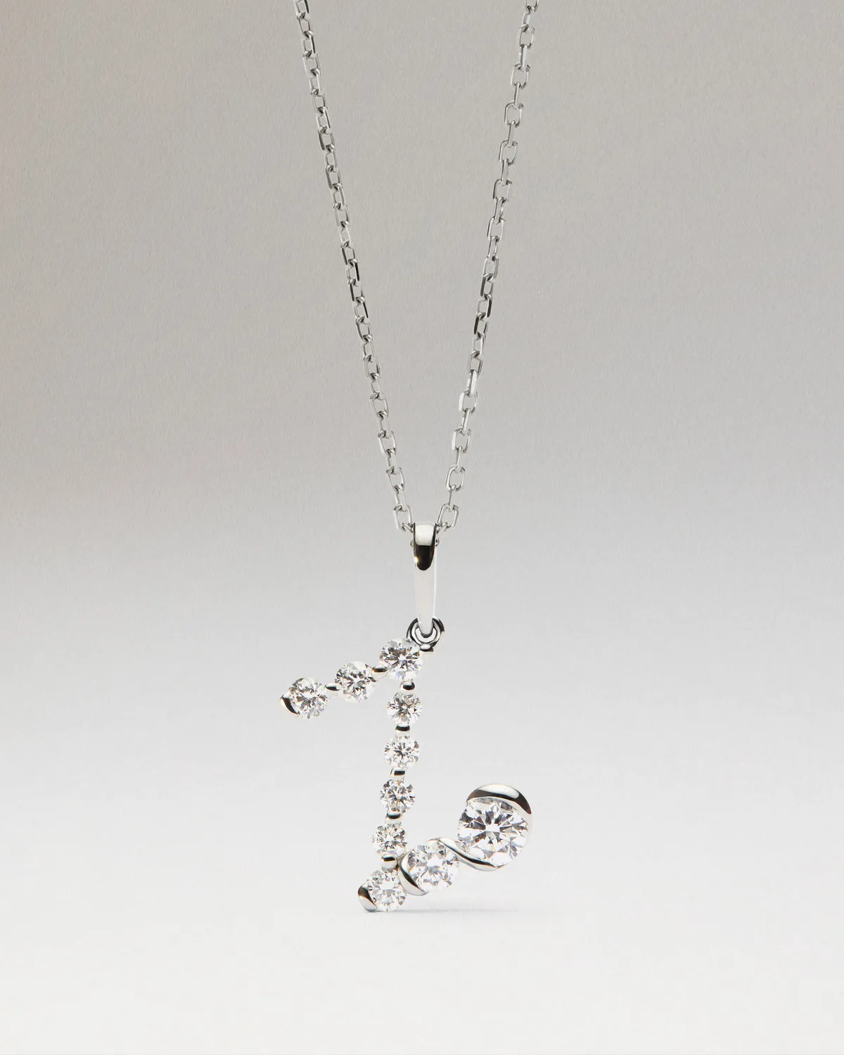PDPAOLA Pendentif Initiale Z Diamants Or Blanc