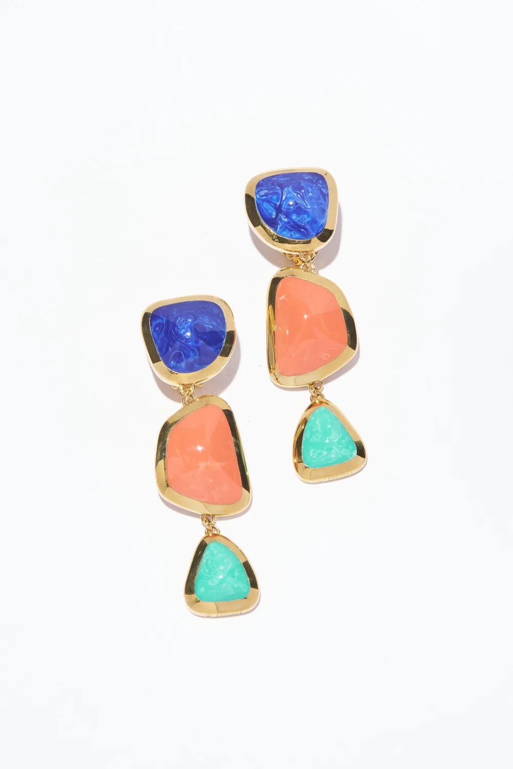 Philippe Ferrandis Riviera boucles d'oreilles clips dorées
