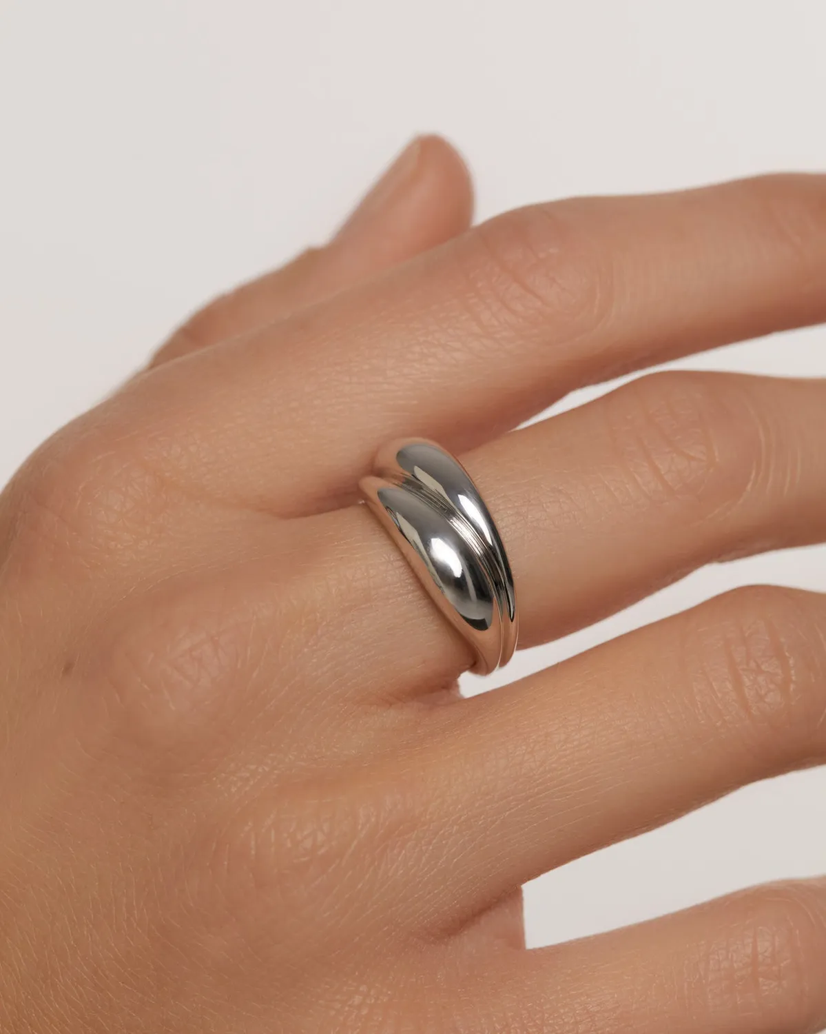PDPAOLA Desire bague argent large sans pierre