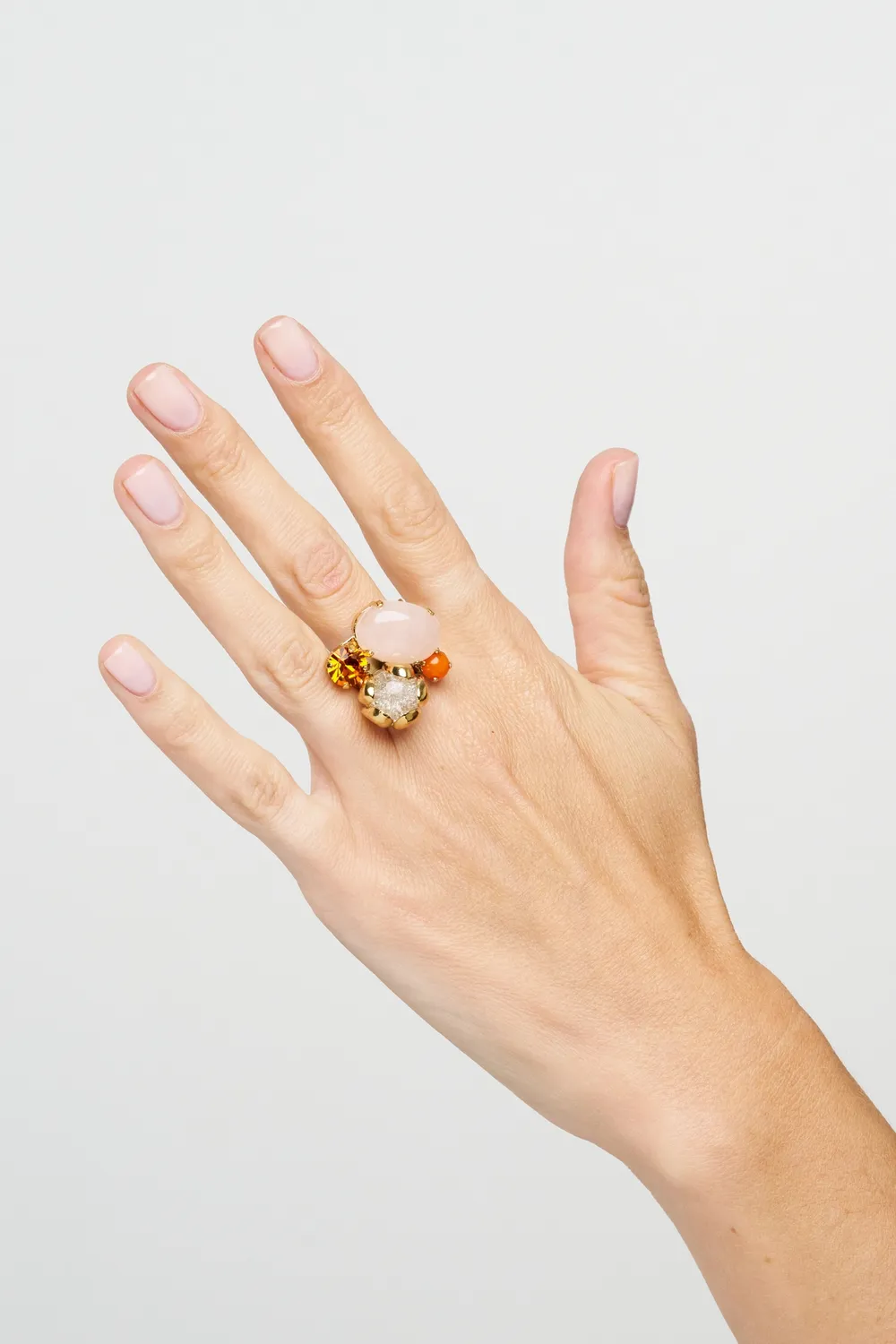 Philippe Ferrandis Neroli bague ajustable émail