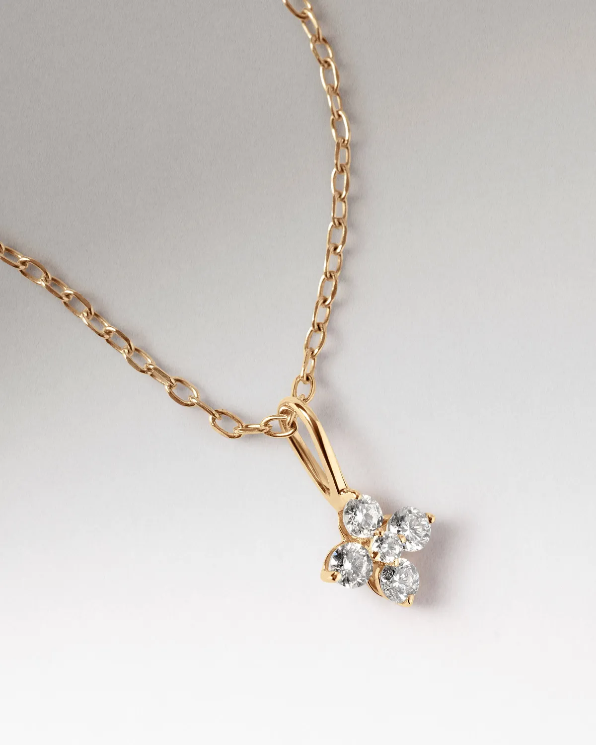 PDPAOLA Maggie Solitaire pendentif or diamant