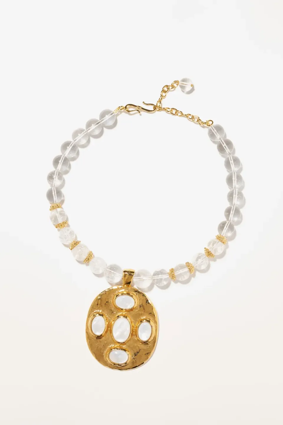 Philippe Ferrandis New Gems collier médaillon doré