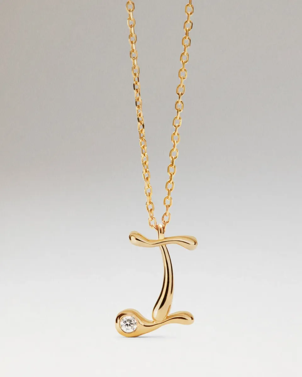 PDPAOLA Initial I collier lettre doré 40-50 cm