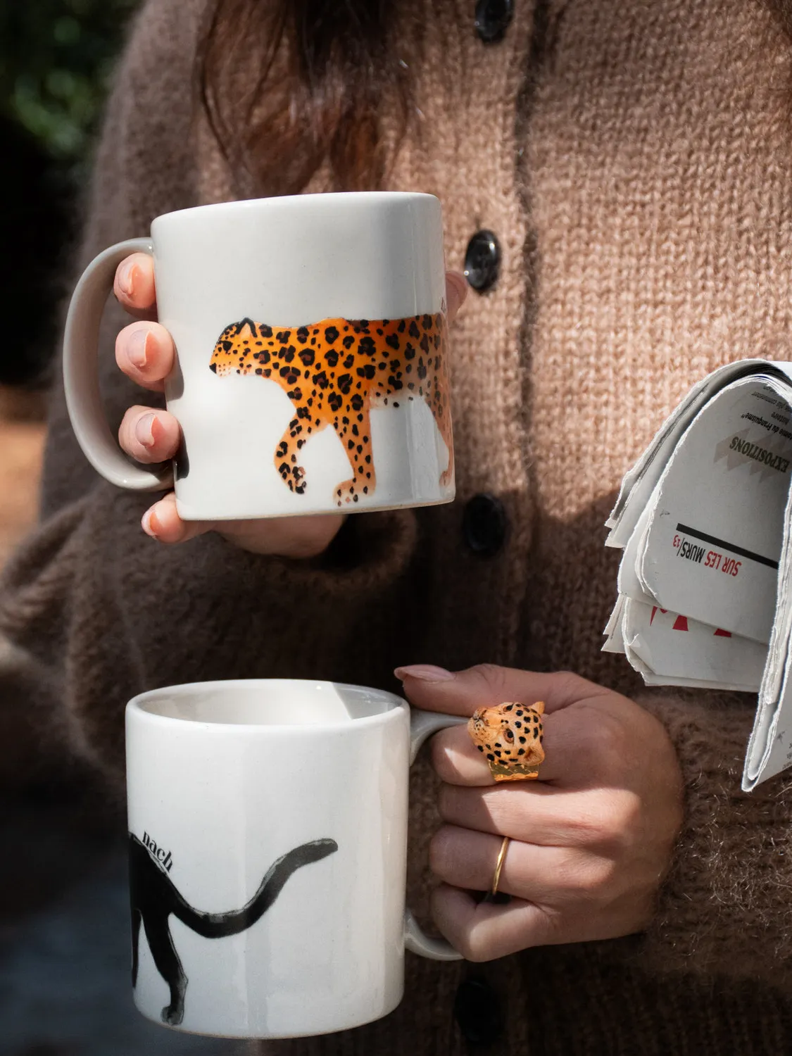 Nach Bijoux Il était une fois mug léopard porcelaine 8,5 cm