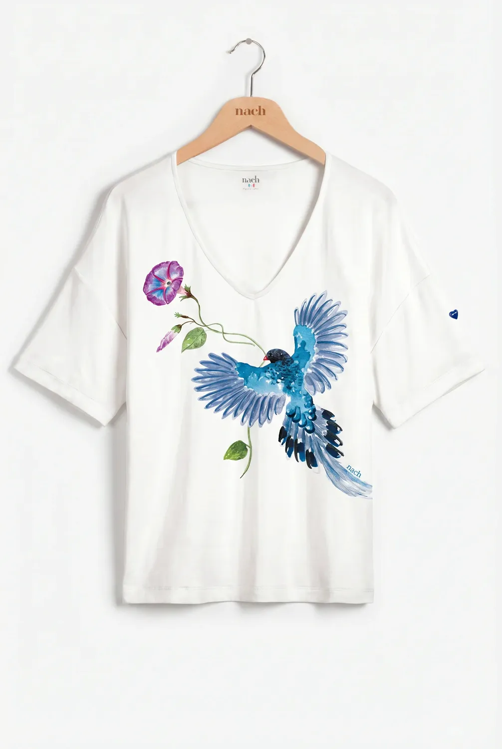 Nach Bijoux Valentin t-shirt pie bleue Taïwan S-XL