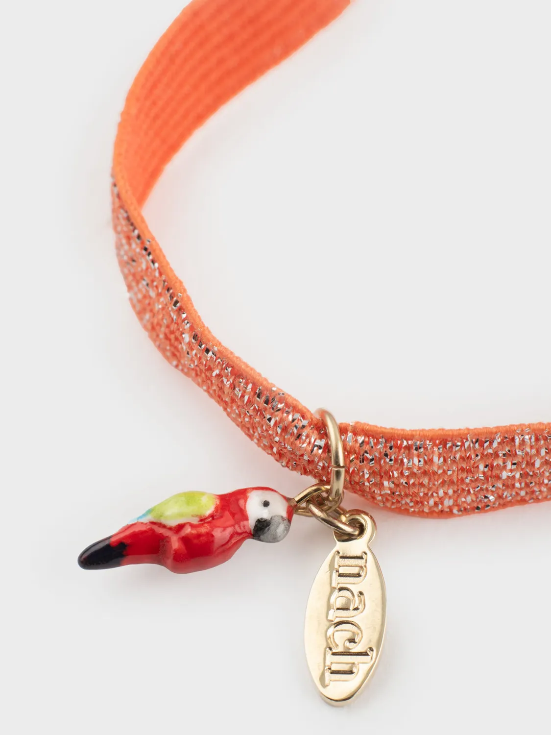 Nach Bijoux Twistband Perroquet Ara bracelet élastique irisé