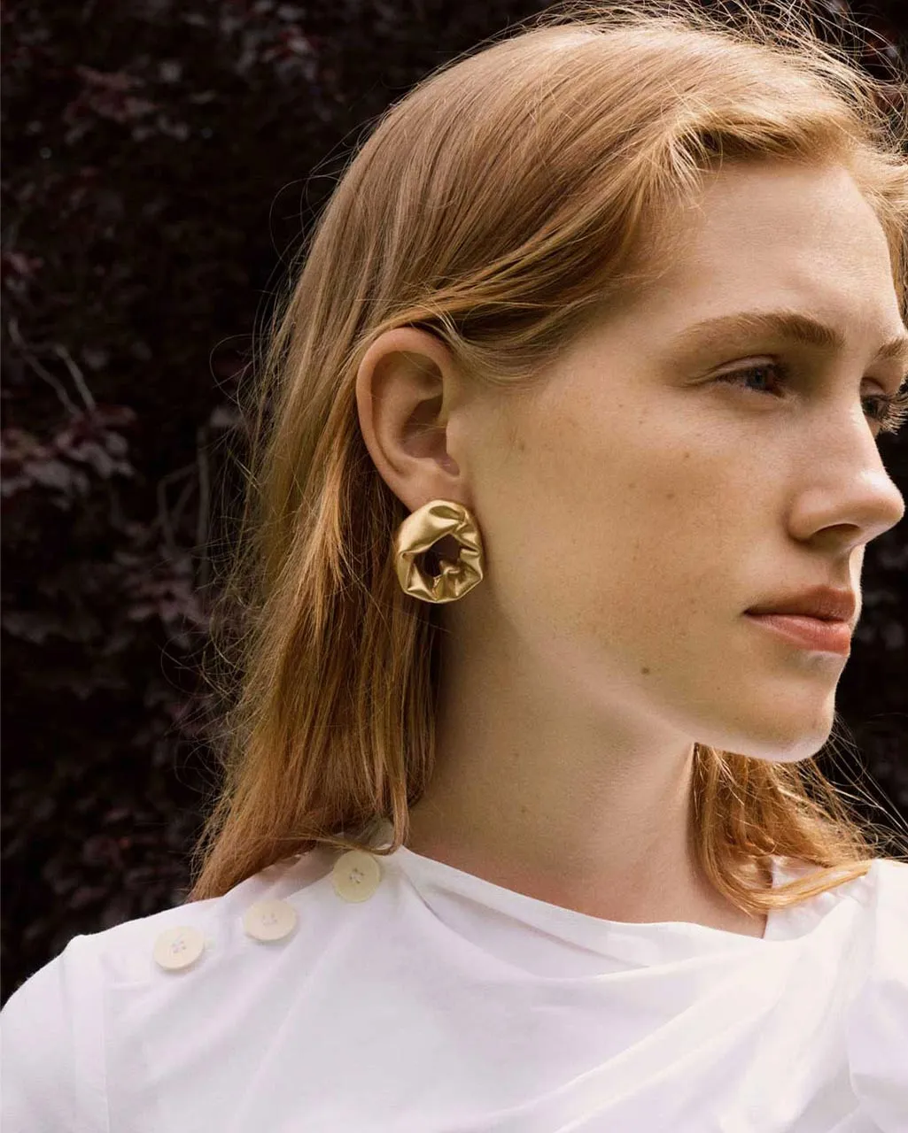 Completedworks Scrunch boucles d'oreilles vermeil or