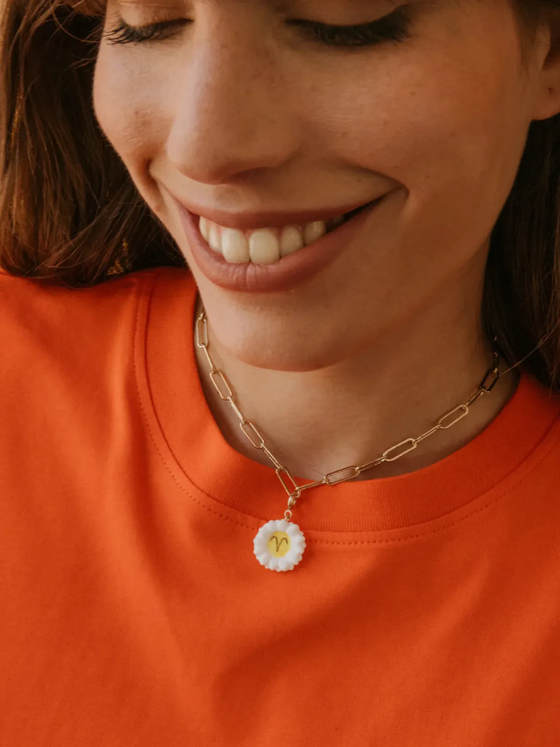 Nach Bijoux Astro Bélier charm's porcelaine dorée