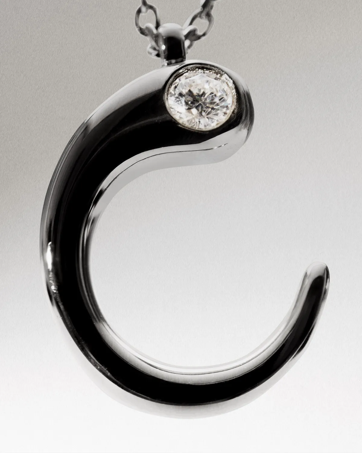 PDPAOLA Initial C collier pendentif argent 40-50 cm