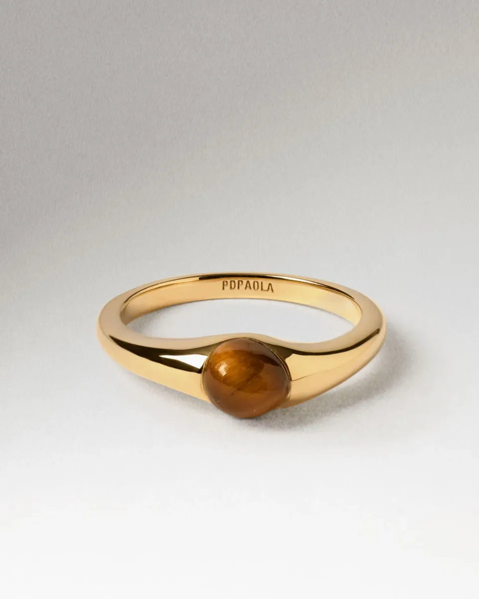 PDPAOLA Orion Tiger Eye bague œil de tigre