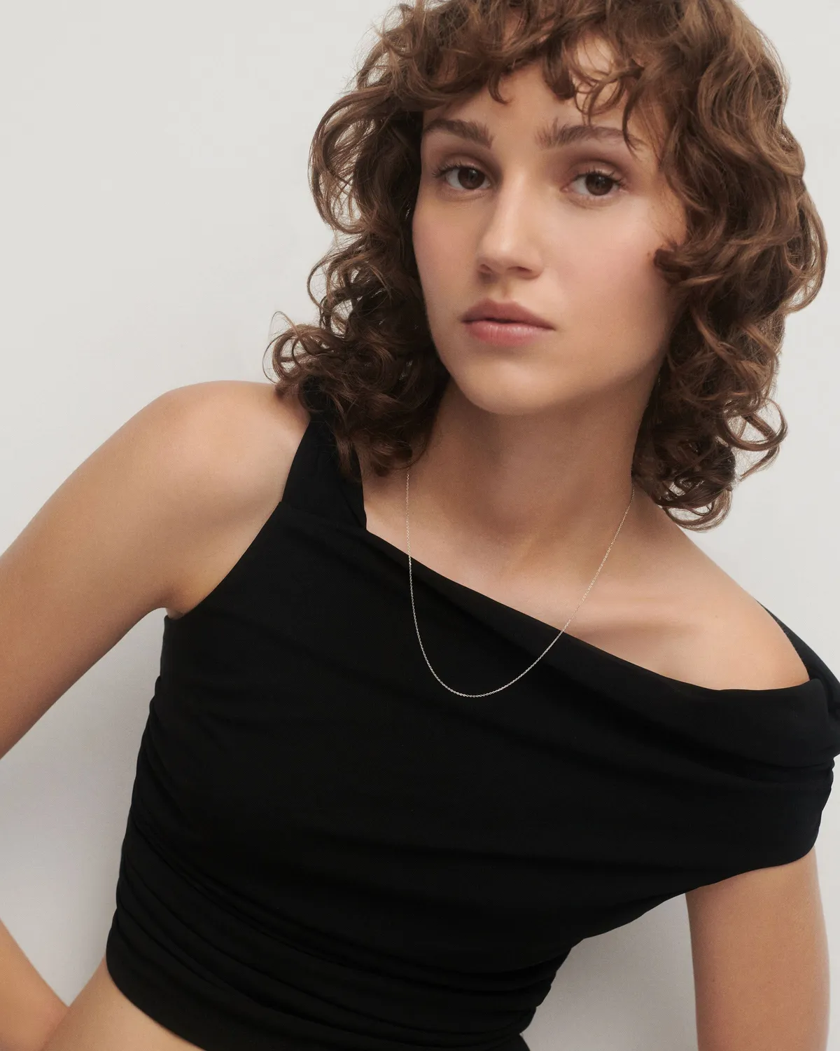 PDPAOLA Essential collier chaîne argent 40-50 cm