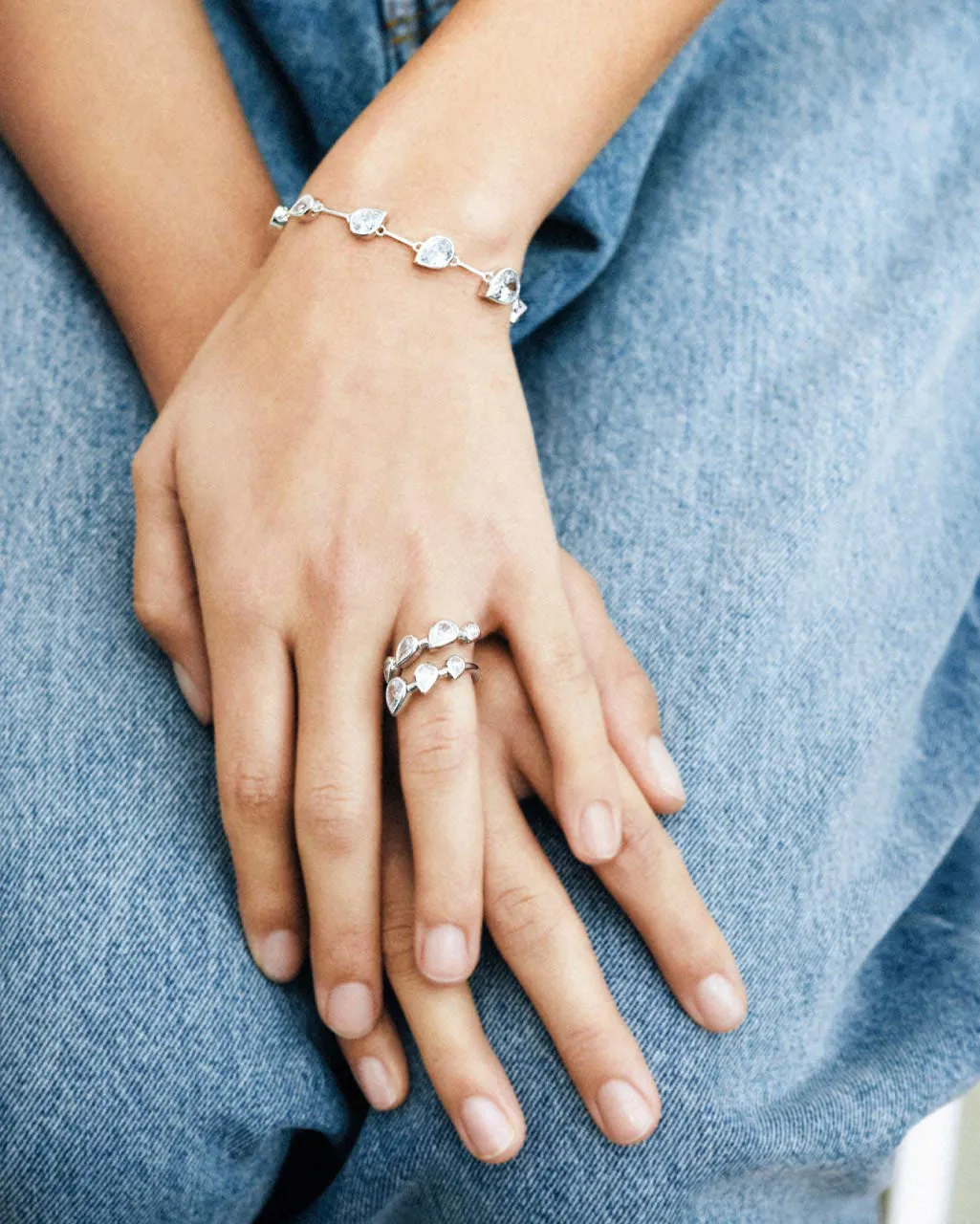 Completedworks Myriad bracelet zirconia argent recyclé