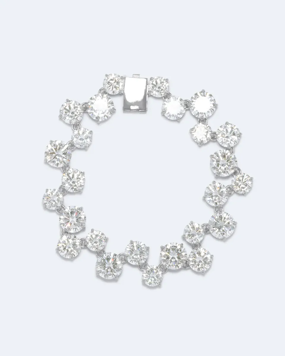 Completedworks Winter Solstice bracelet rhodié zirconia