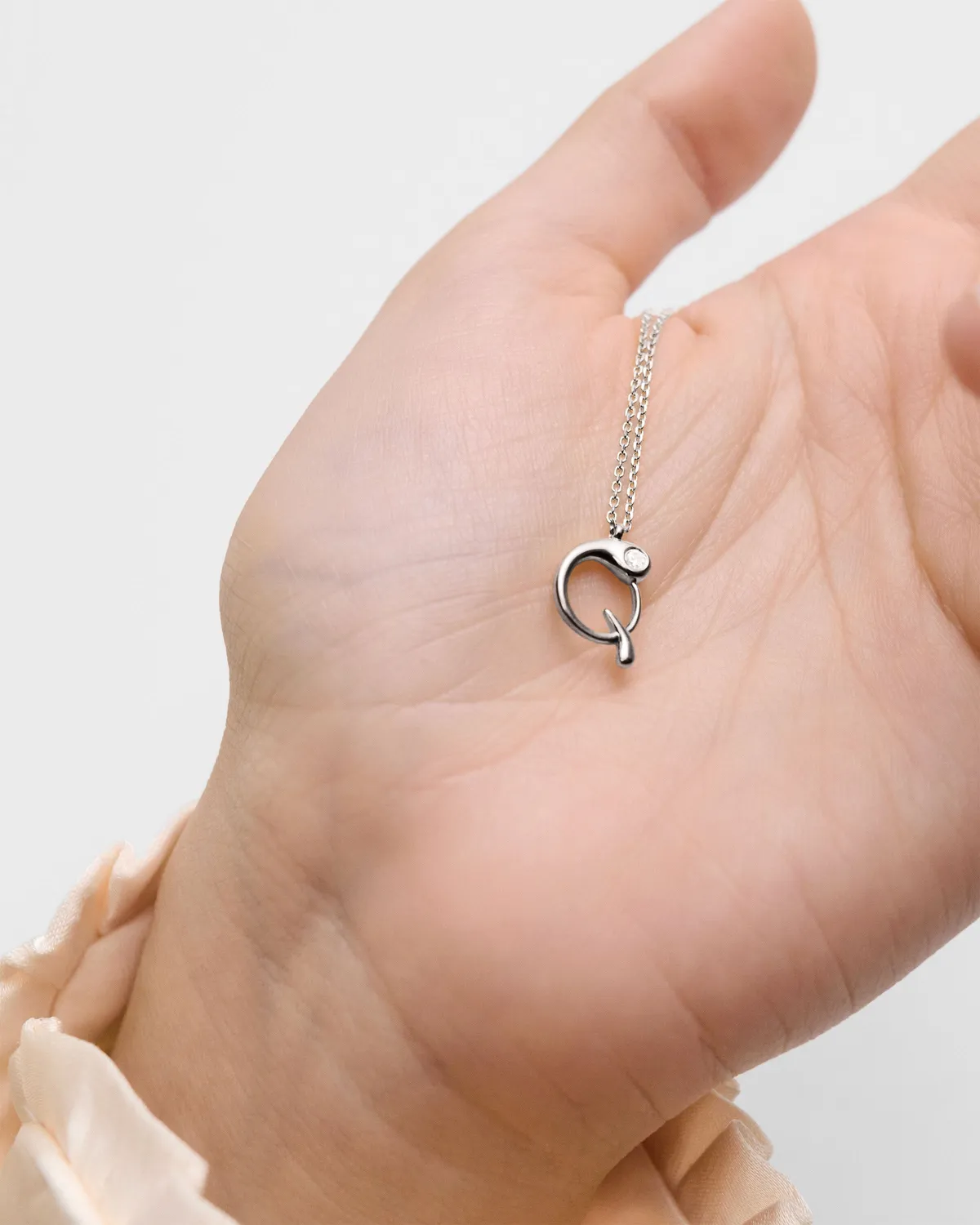 PDPAOLA Initial Q collier lettre argent 40-50 cm
