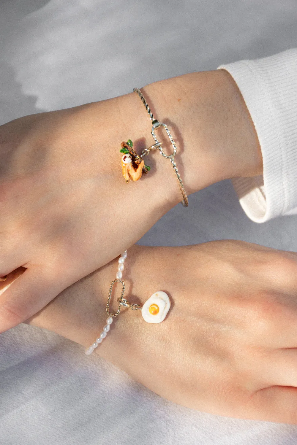 Nach Bijoux Paresseux charms porcelaine mix & match