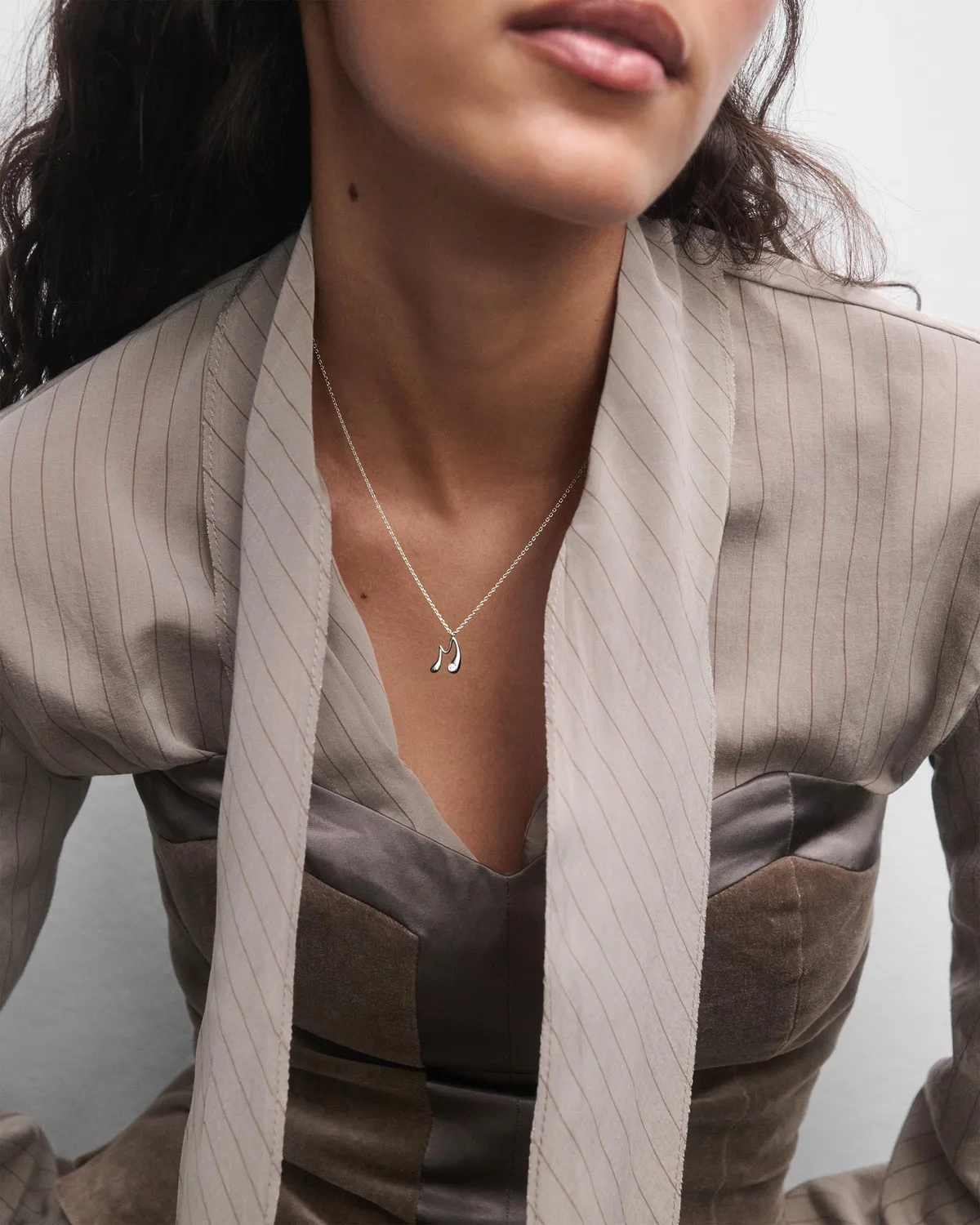 PDPAOLA Initial M collier argent 40-50 cm