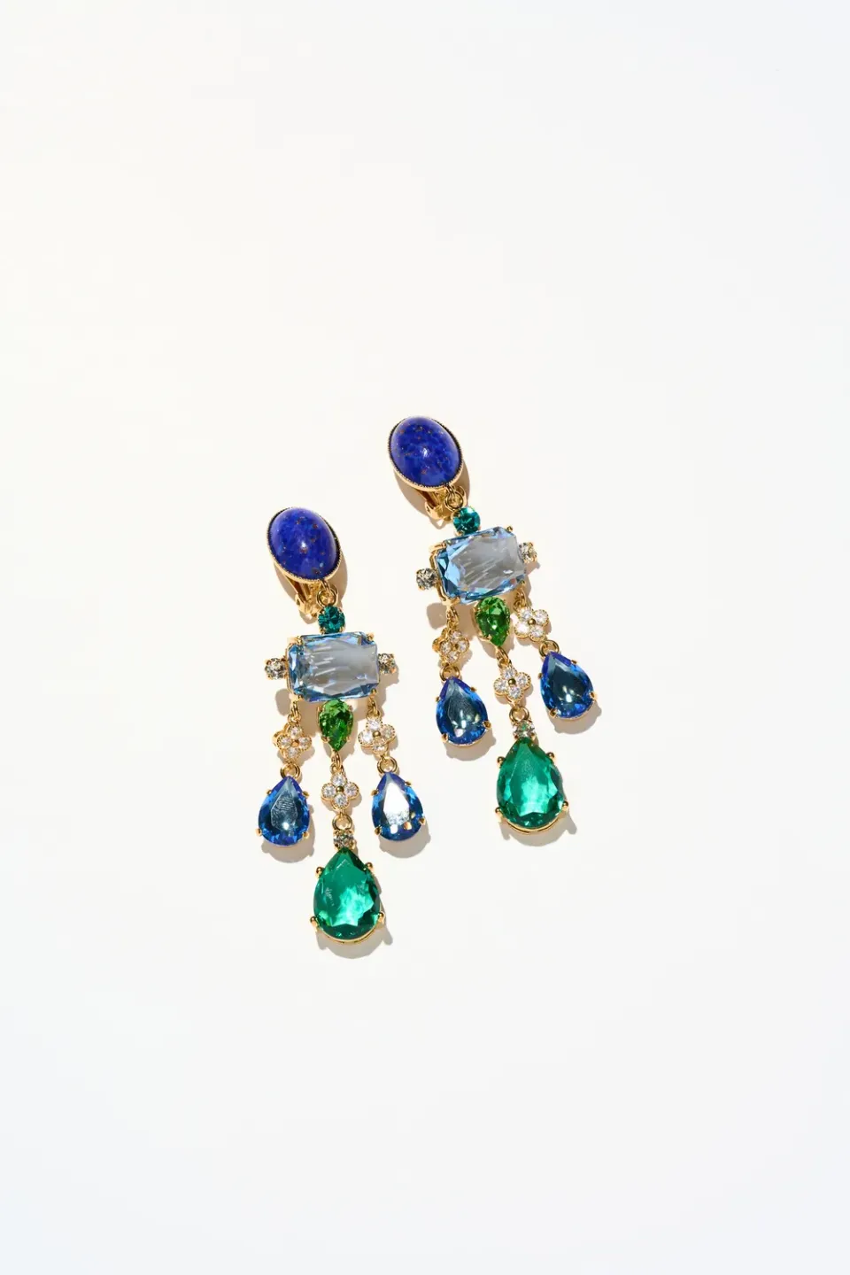 Philippe Ferrandis Castiglione boucles clips or fin 24 carats