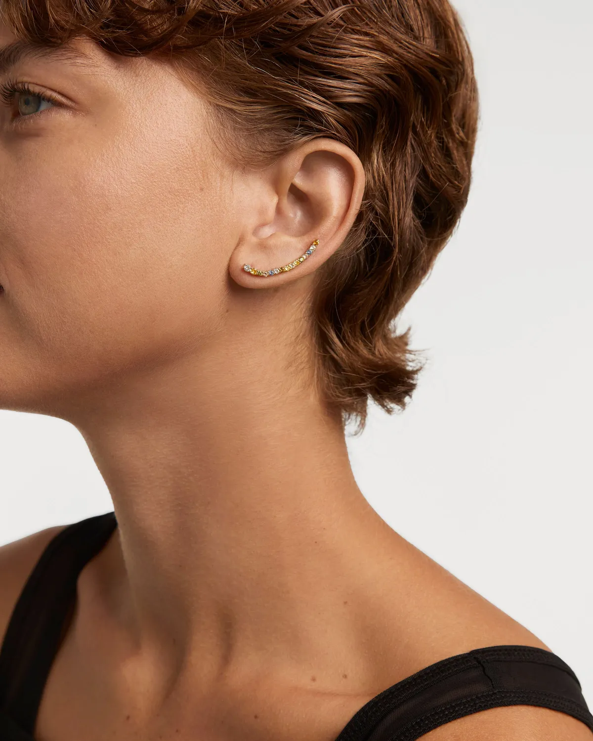 PDPAOLA Rainbow Boucles d'oreilles grimpantes