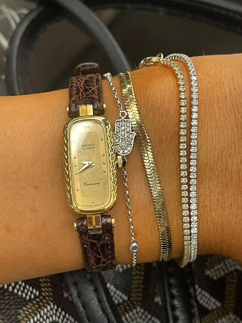 Astrid & Miyu Tennis Chain bracelet argent rivière