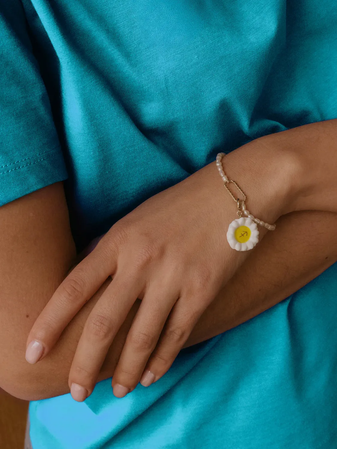 Nach Bijoux Astro charms Sagittaire porcelaine doré