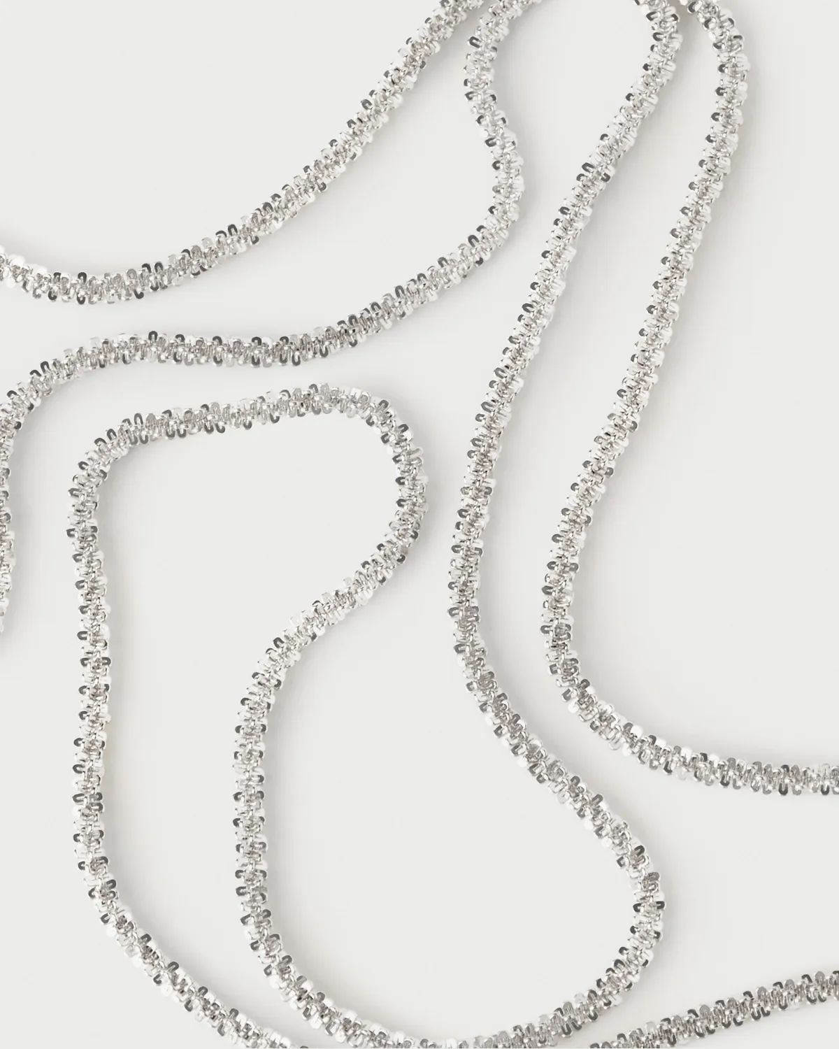 PDPAOLA Sparkle collier chaîne argent 45 cm