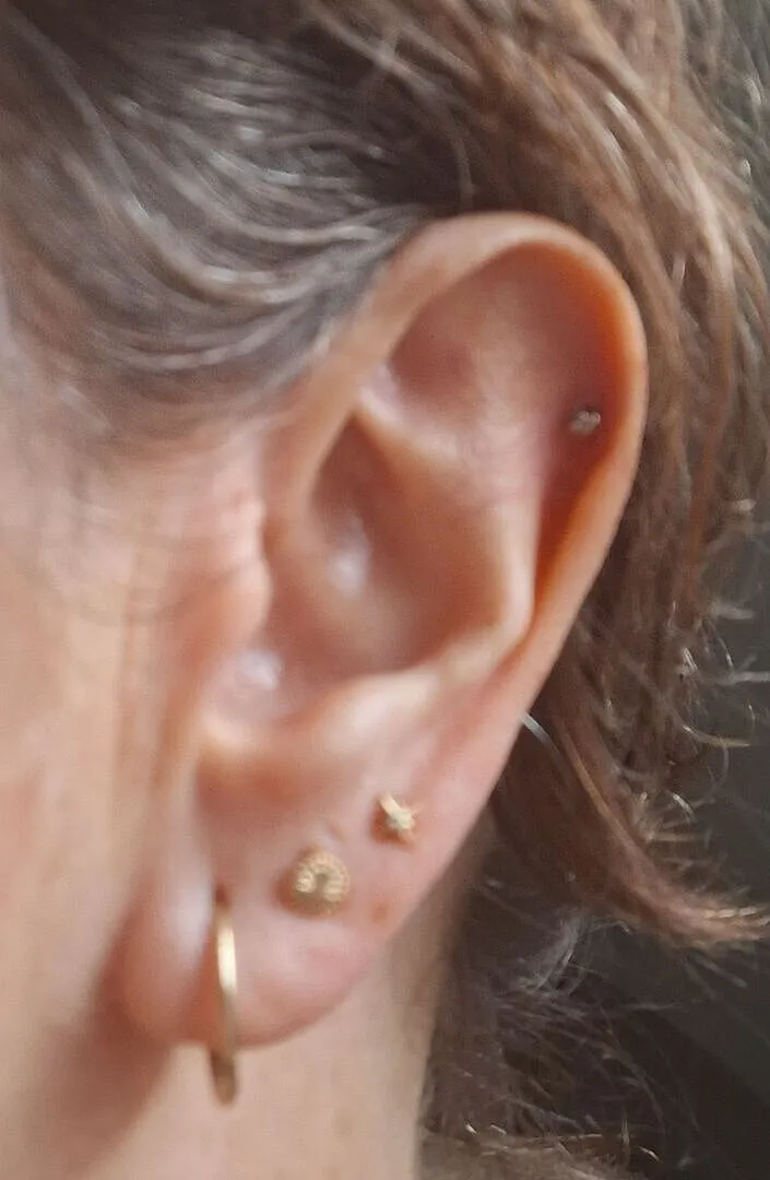 Astrid & Miyu Simple 12mm Hoops créoles or finition lisse
