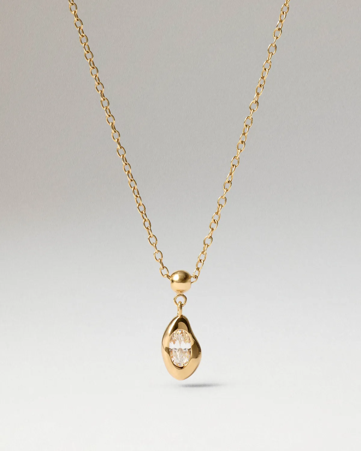 PDPAOLA Charms Glow charm doré zircon blanc