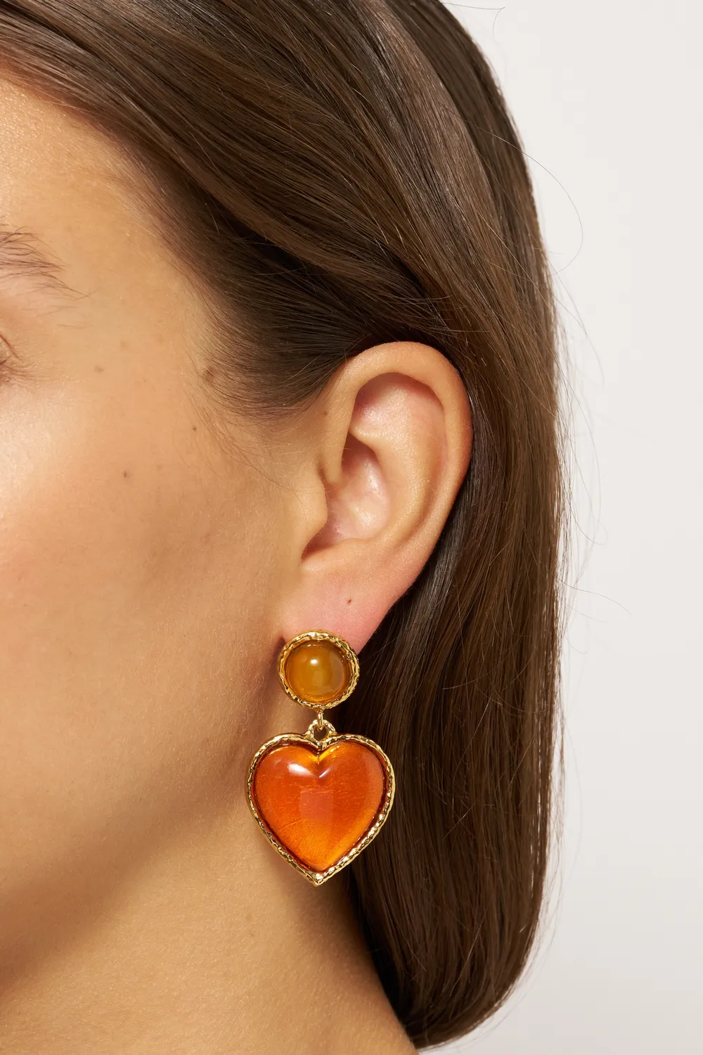 Philippe Ferrandis Break My Heart clous boucles cœur 5 cm