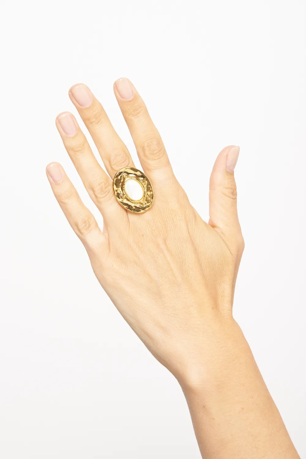 Philippe Ferrandis New Gems bague ajustable dorée cristal