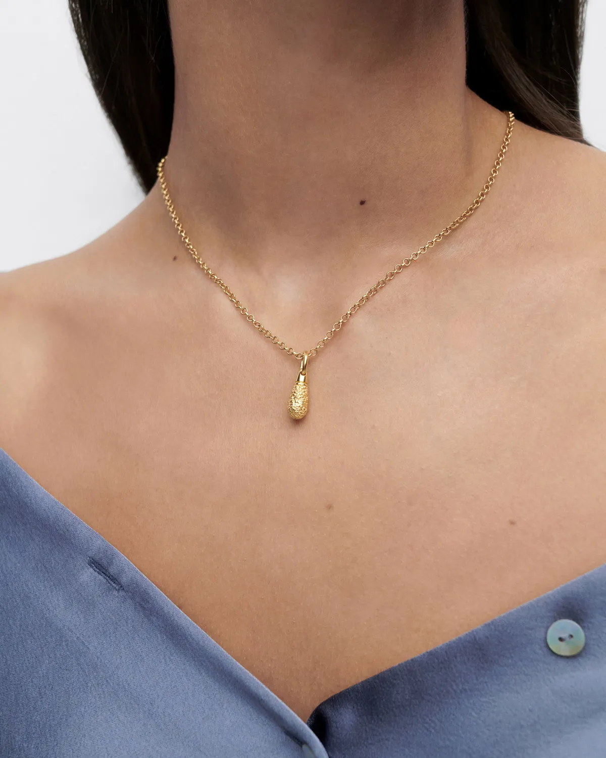 PDPAOLA Popcorn Drop pendentif doré 22 mm