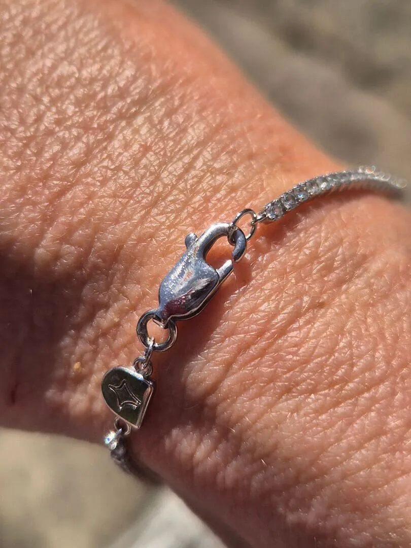 Astrid & Miyu Tennis Chain bracelet argent éclat