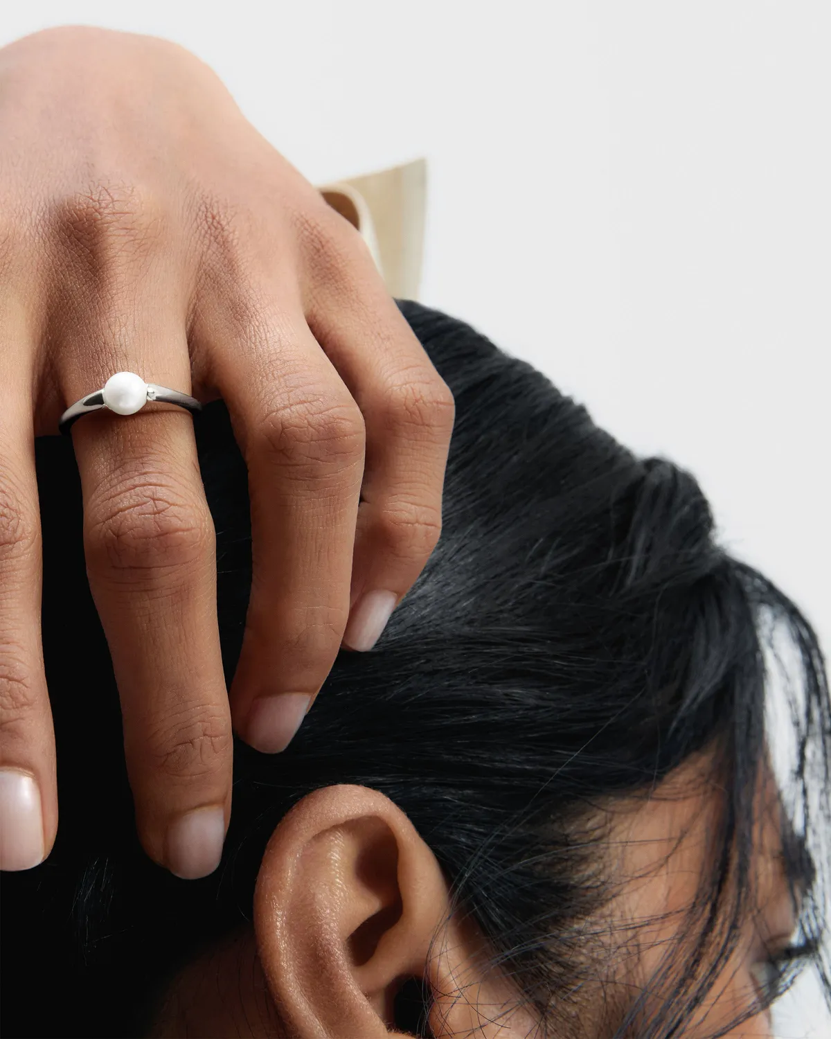 PDPAOLA La Perla Maris bague argent quartz