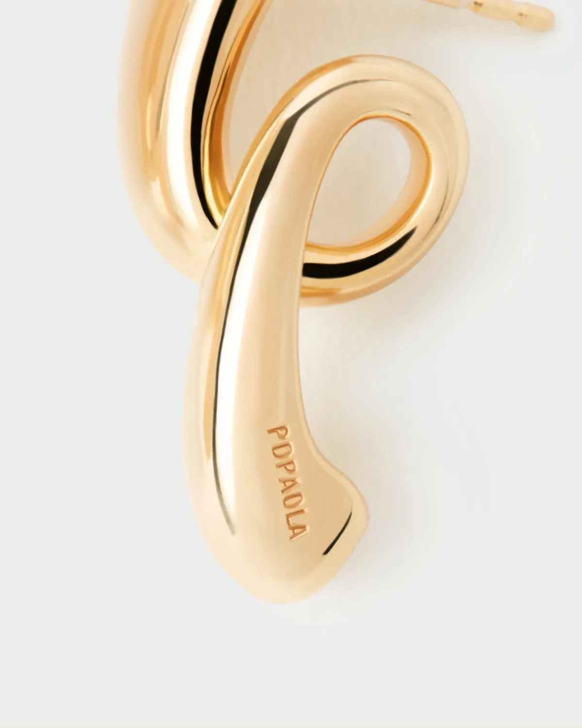 PDPAOLA Orbit boucles d’oreilles dorées statement