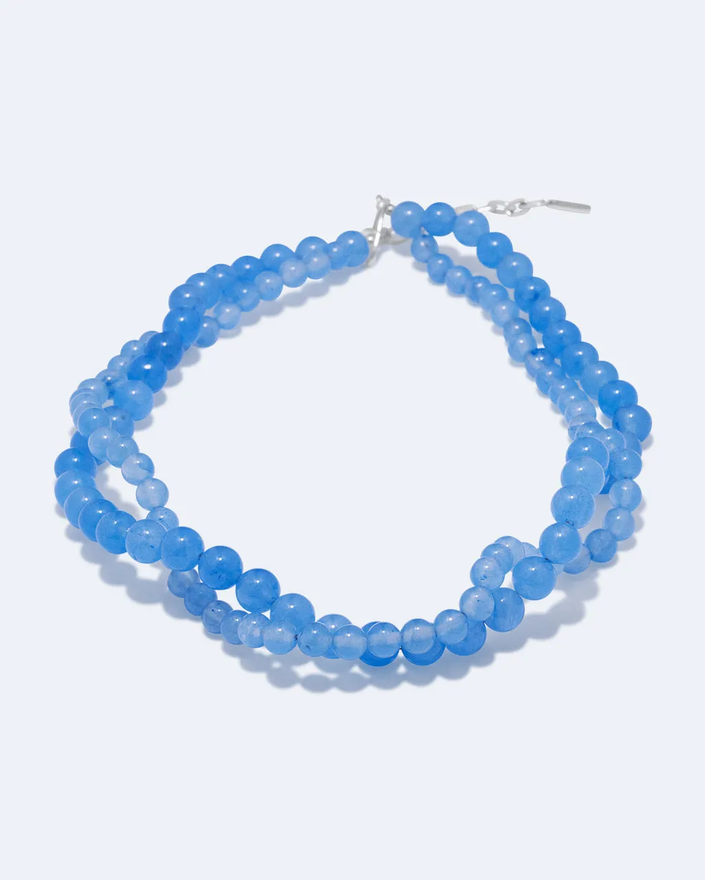 Completedworks Floe collier agate bleue argent recyclé
