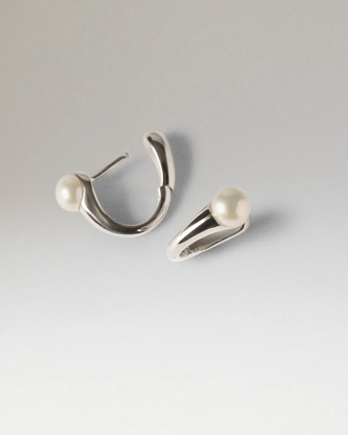 PDPAOLA La Perla Ondine créoles perle 13 mm