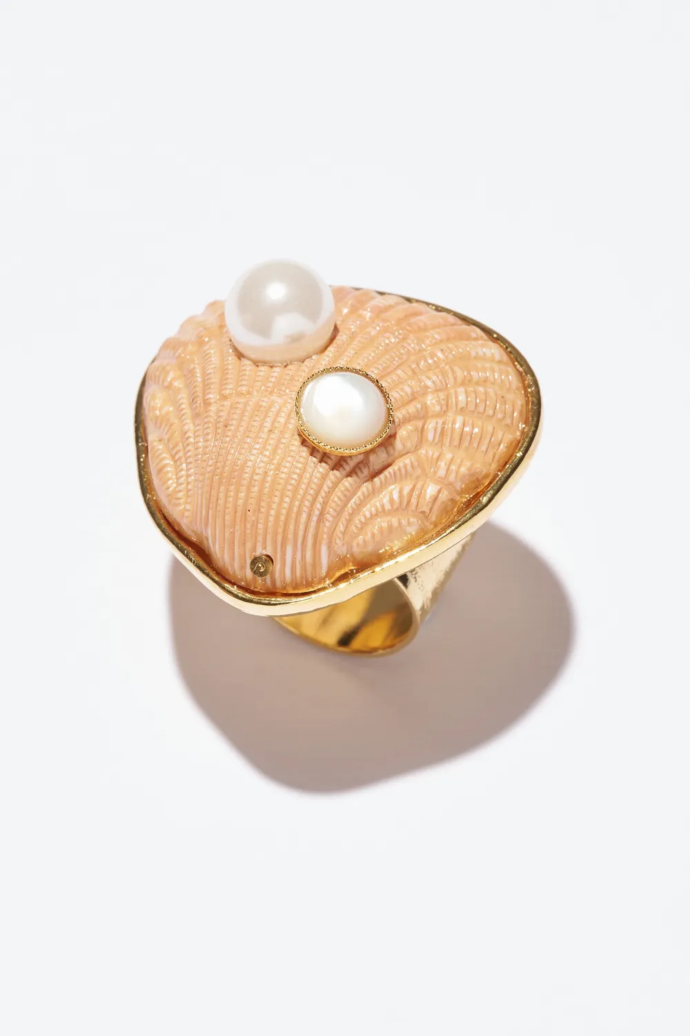 Philippe Ferrandis Corfou bague coquille dorée