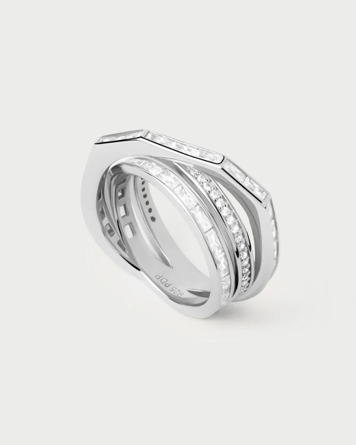 PDPAOLA Essentials Verona bague argent zirconia